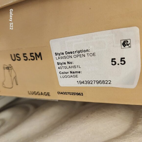 Michael Kors Leather " Lawson Open Toe" Heeled Sandals. NIB. Size Various - Picture 4 of 11